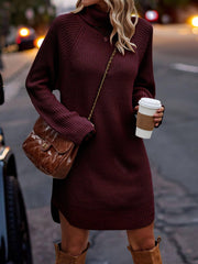 women's burgundy sweater dress Knit Turtleneck White House Black Market Size:7 UK / 8 US The off Horror Slashers –