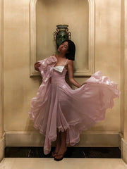 Contrast Lace Trim Midi Dress Corset Ruched Bodice... From Yiwang01, Rs.3,573.46