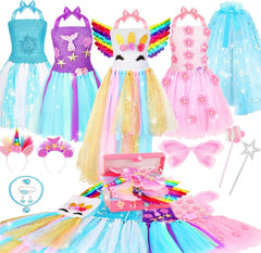 Chillife Princess Dress up Role Play for Little Girls Age 3 4 5 6 Years Old