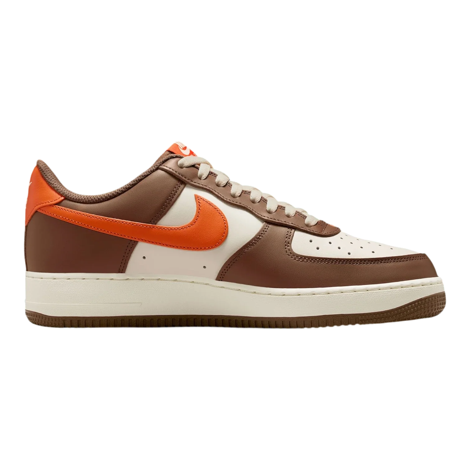Nike Air Force Mosswood Brown/Campfire Orange-Coconut Milk Men 1 '07 IO7545-221