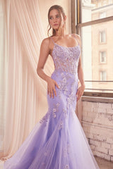 Prom Dresses Mermaid Long Prom Dress Lavender