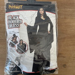 Spirit Black Hooded Dress Adult Costume