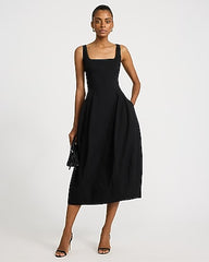 Women's Black Midi Dresses