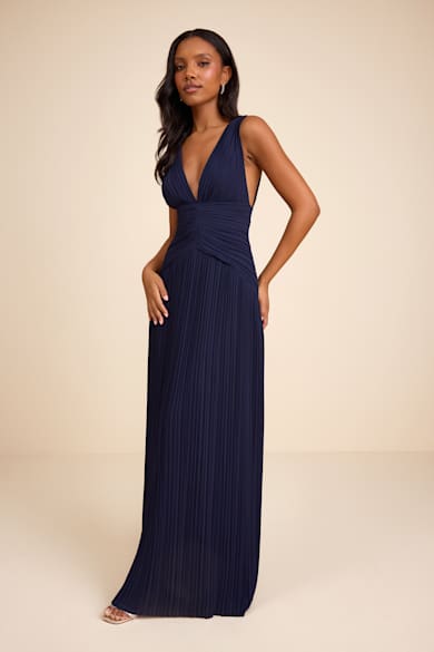 Navy Blue Bridesmaid Dresses