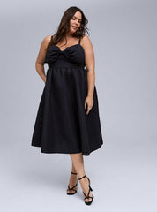Plus Size - Belle Isle Bow Midi Dress