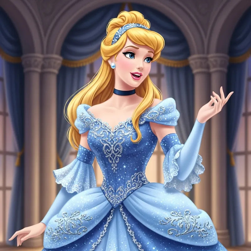Cinderella Explaining, Captivating Camera Shot