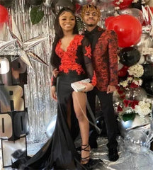 Black Prom Dress: Gothic Red Accent Mermaid Gown,... From Bridalstore, $90.28