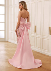 Julianna Pink Corset Rhinestone Sheer Lace Prom Dress Ready to Ship