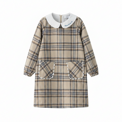 Coco Blanc Plaid A-Line Dress