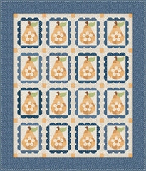 Denim & Daisy by Lori Holt : Sweet Golden Pears Digitally Printed Quilt Top