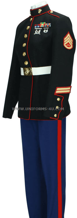 marine corps service stripe placement dress blues USMC FEMALE ENLISTED BLUE UNIFORM ("A" AND B") Color:Light Steel Blue Róhe Asymmetrical Off Shoulder targetstyle –