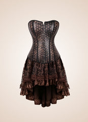 Classic Pirate Corset Dress Brown / 5XL classic-pirate-corset-dress-brown