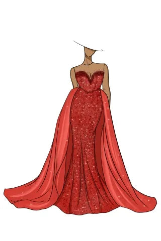 Dress Sketches Gallery - Wedding Dresses, Evening Prom Gowns