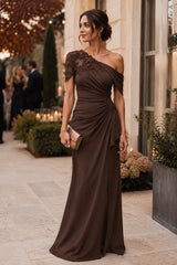 Chocolate Brown Wedding Guest Dress