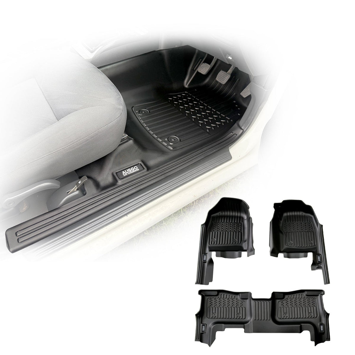 7D TPE Car Floor Mats for Holden Colorado RC Series Dual Cab 2008-2012