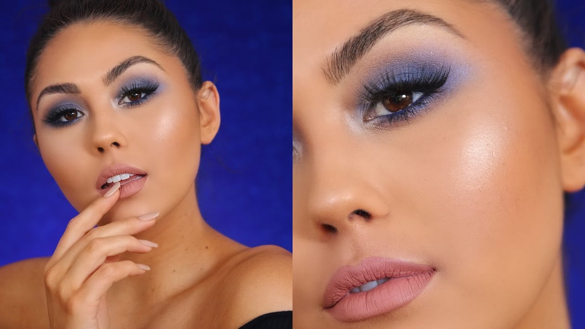 BLUE SMOKEY EYE MAKEUP TUTORIAL FOR PROM