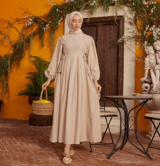 Modefa Dress Modest Women's Dress 24539 - Beige