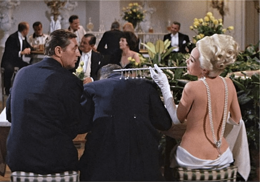 The Backless dress from 'What a way to go' (1964) : r/TopCharacterDesigns