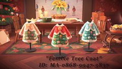 Turned the Festive Tree Dress into a coat to stay warm and toasty. : r/AnimalCrossing